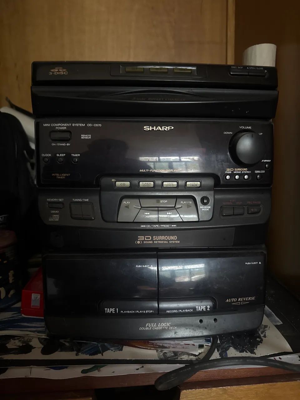 Cd player Sharp 3 em 1  - Foto 2