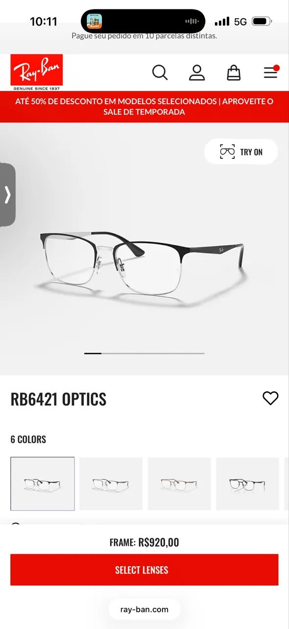 Armação rayban  - Foto 5