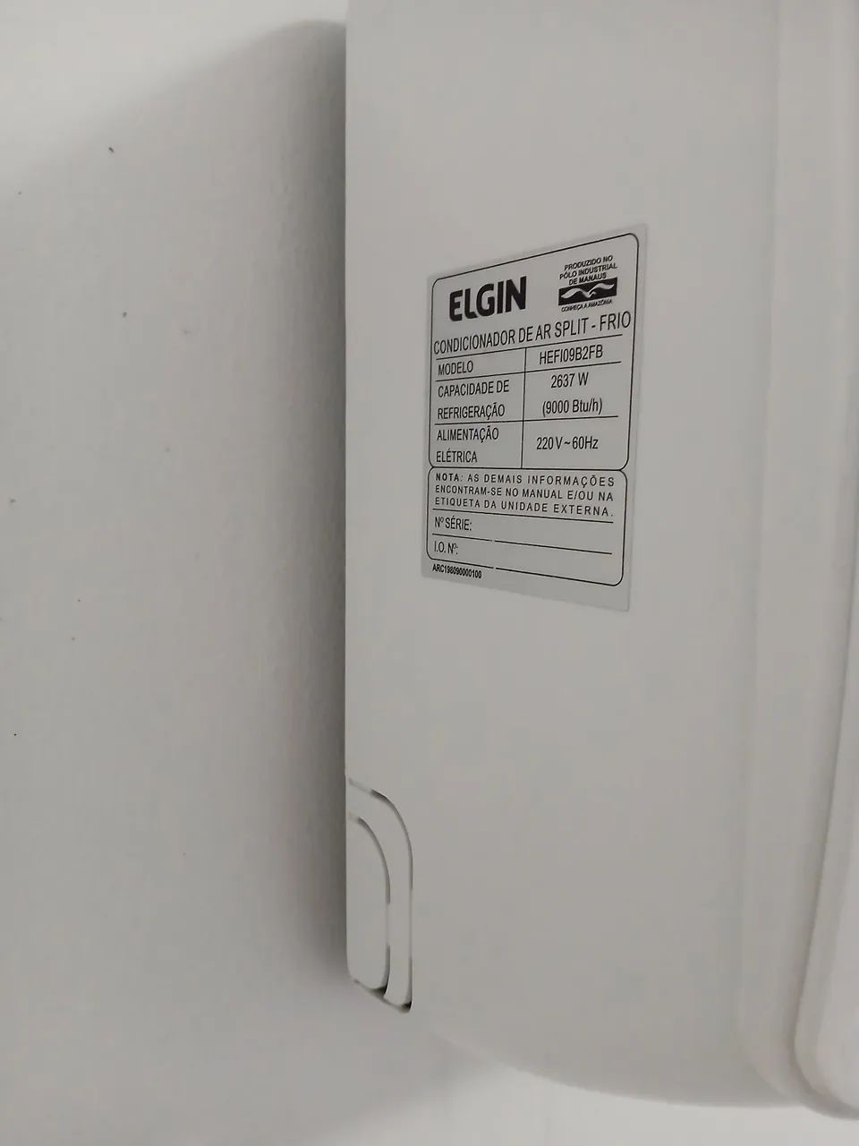 Ar condicionado Elgin 9000 btus - Foto 3