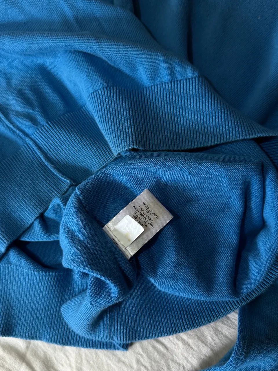 suéter azul de algodão e cashmere da Banana Republic G - Foto 3