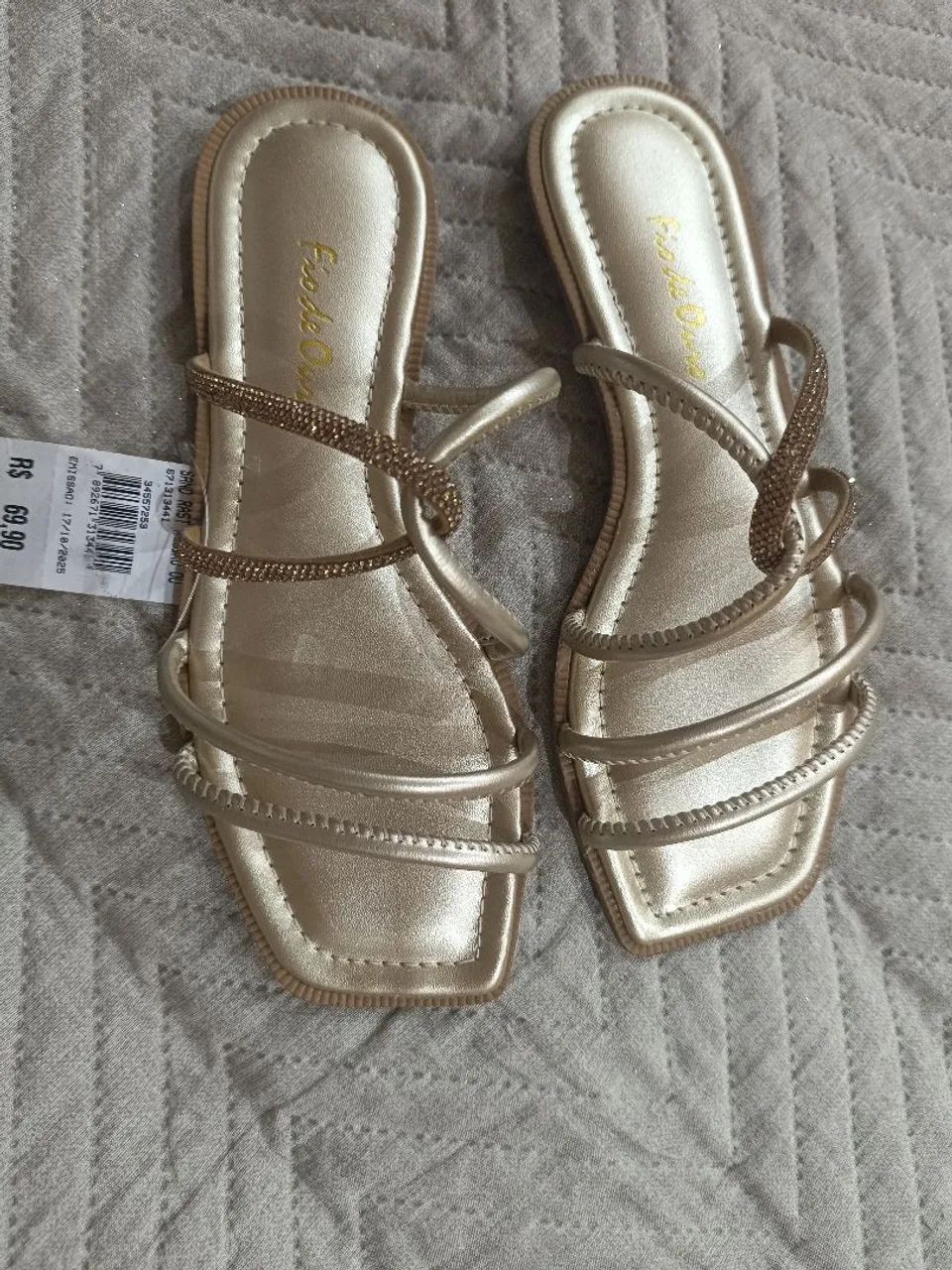 Sandália fio de ouro 33/34