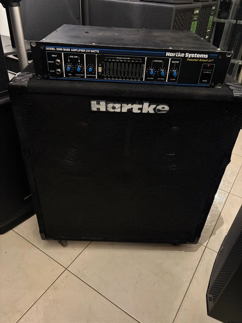 Hartke 2000 Caixa 4x10 410 TP  - Foto 4
