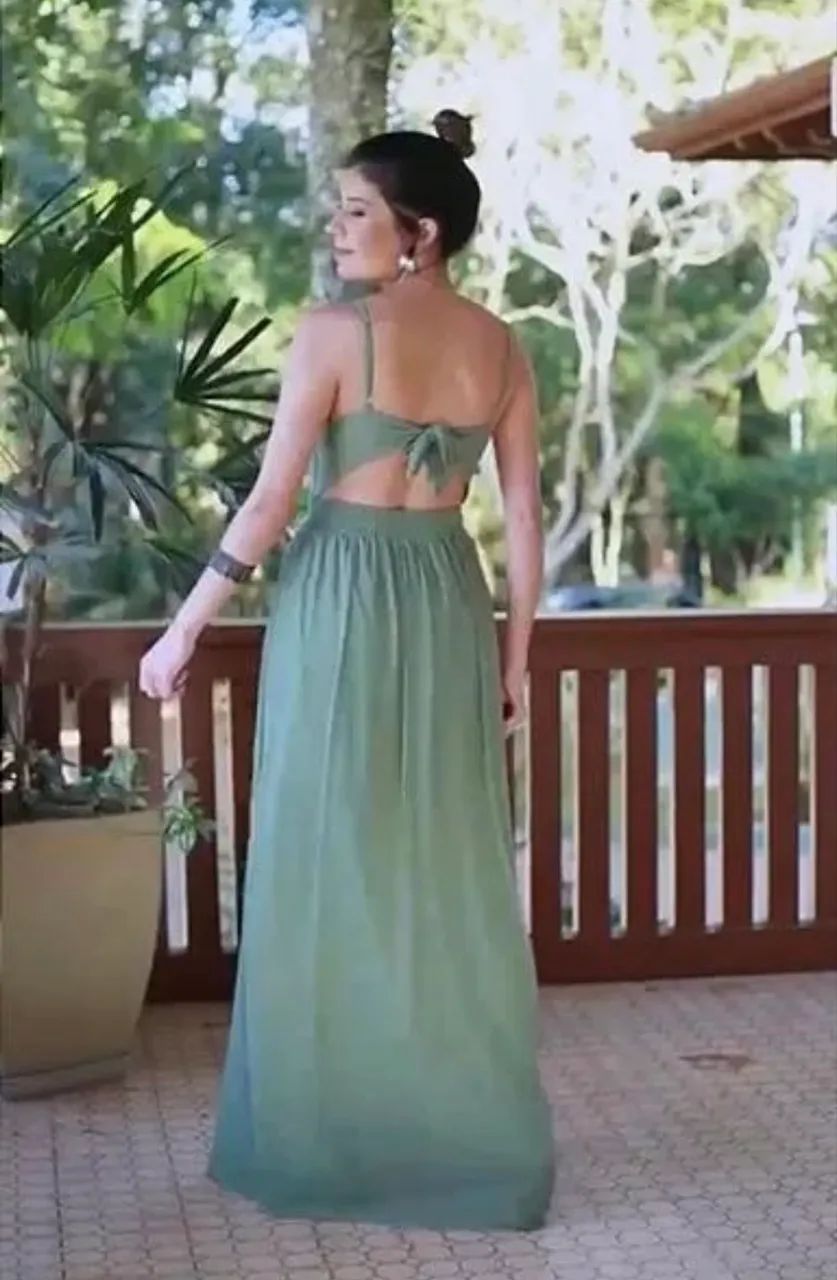 Vestido de festa verde - Foto 3