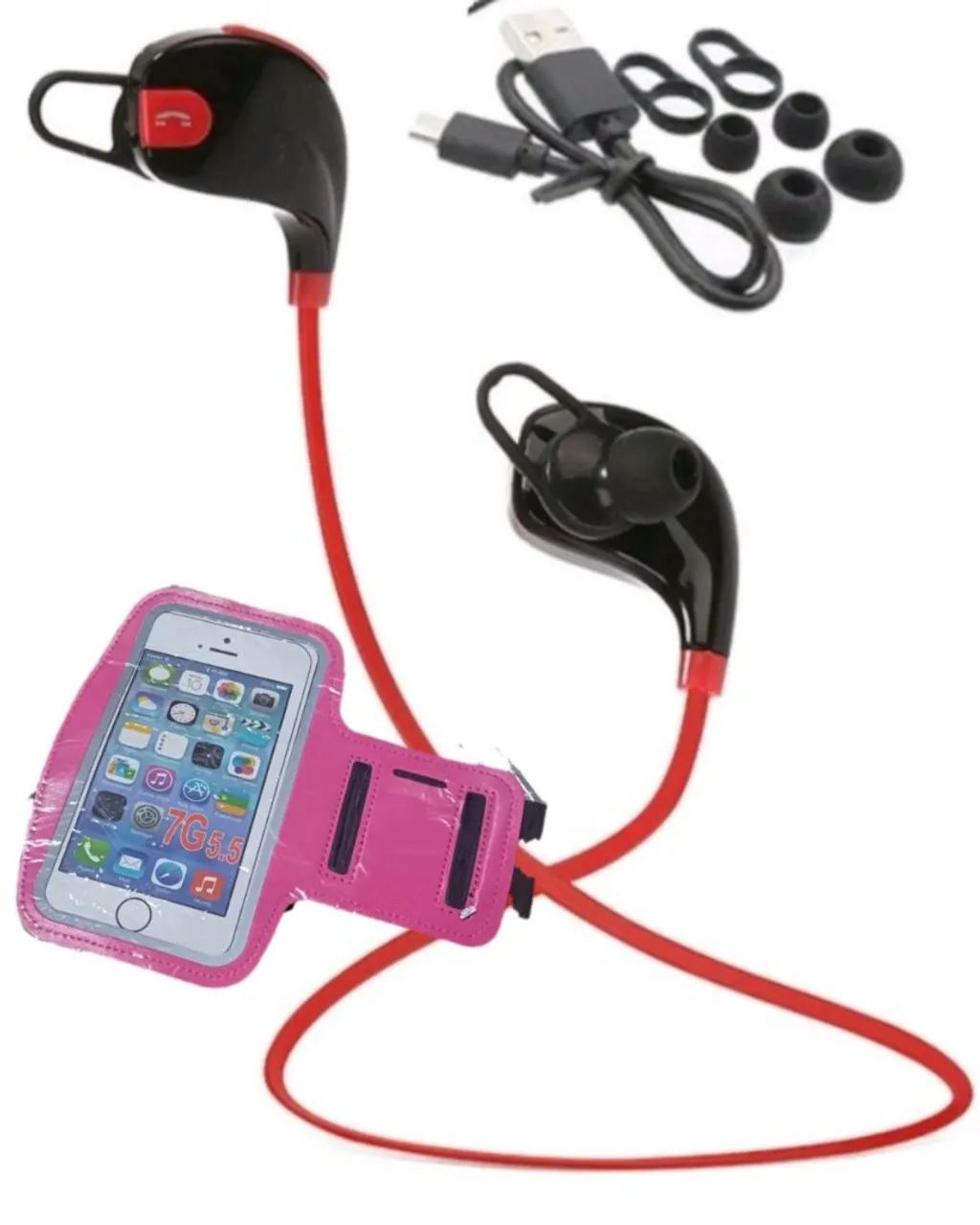 Fone Bluetooth Intra-Auricular + Braçadeira 