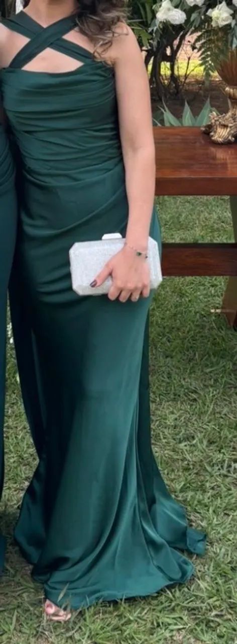Vestido verde esmeralda 