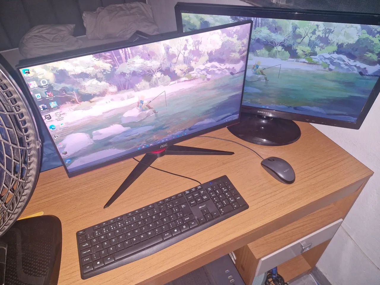 Setup Gamer Premium Completo | i9 + RX 6750 XT FOUNDERSEDITION + 2 Monitores e periféricos