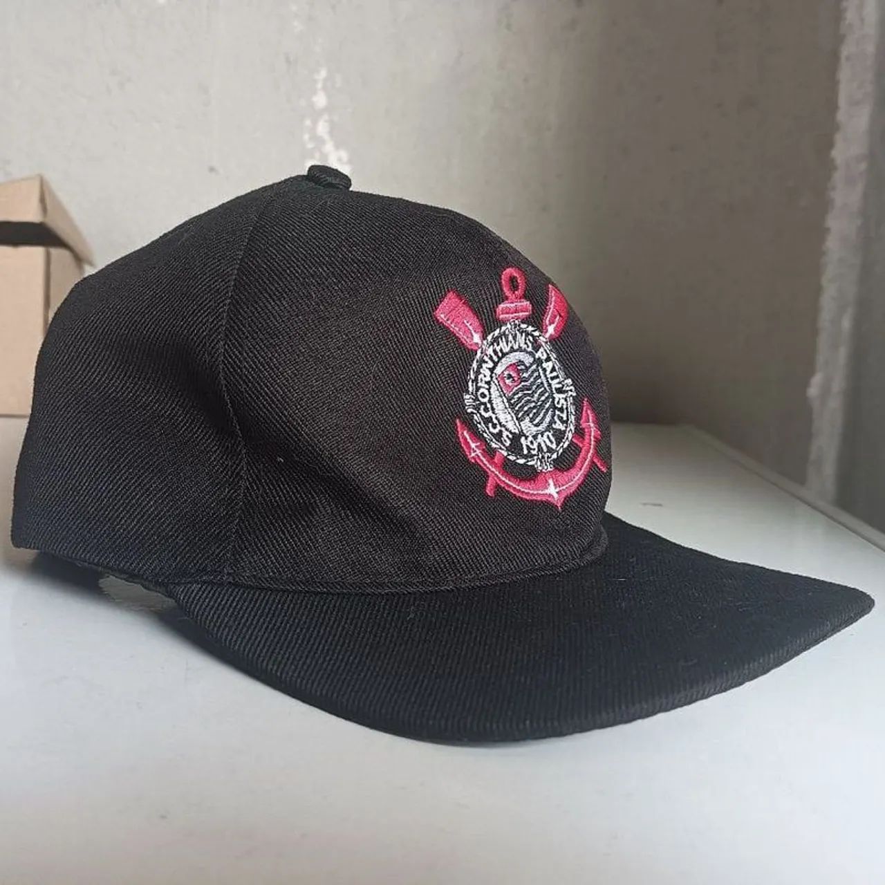 Boné Preto Futebol Time SCCP Corinthians 