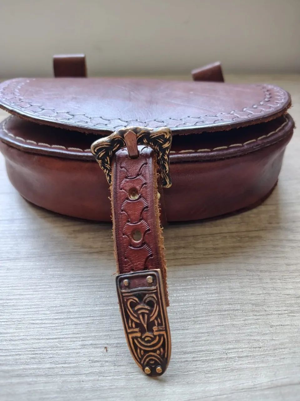 Bolsa e cinto com estilo medieval - Foto 5