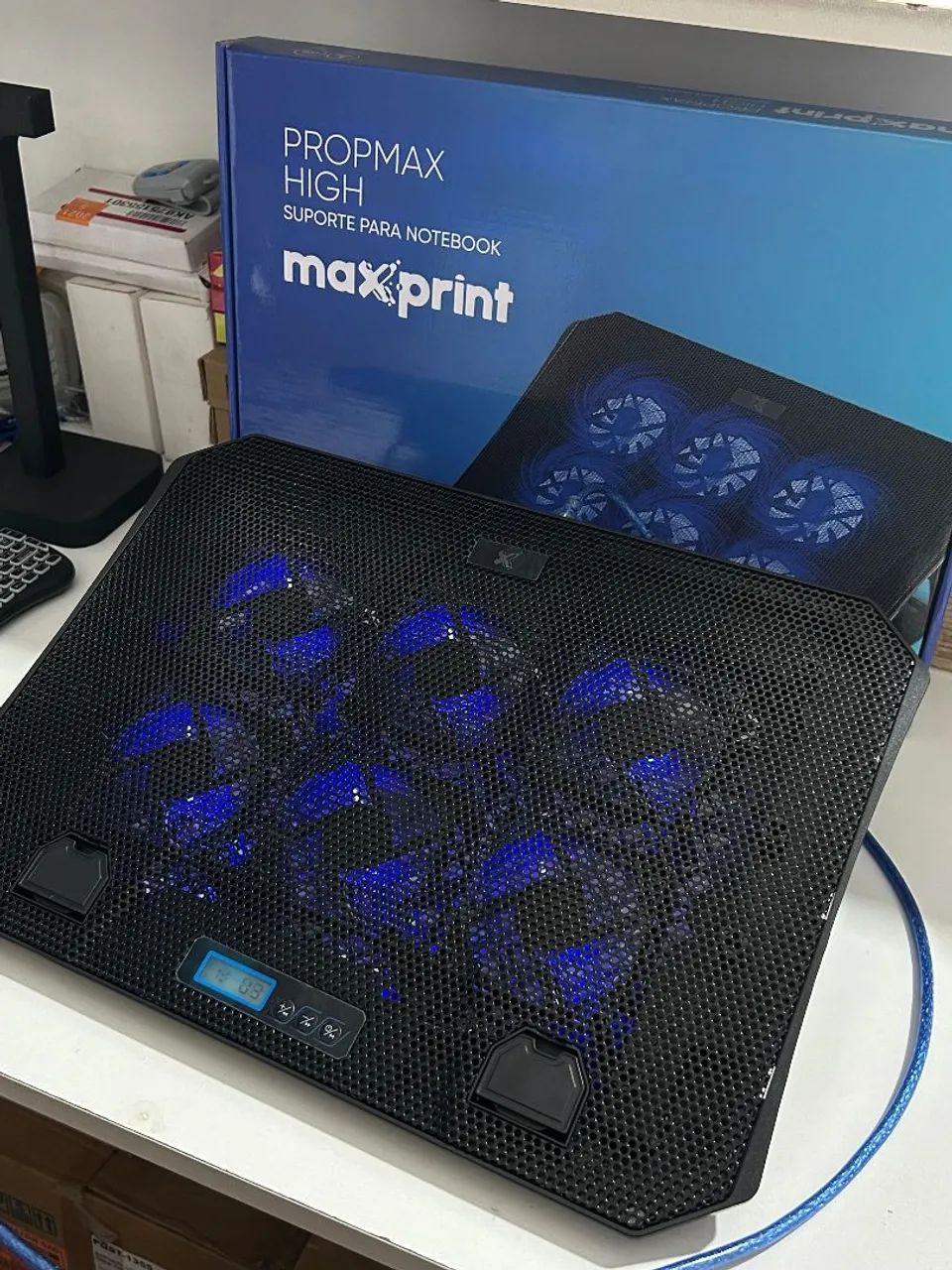 Suporte para notebook ventilação led 