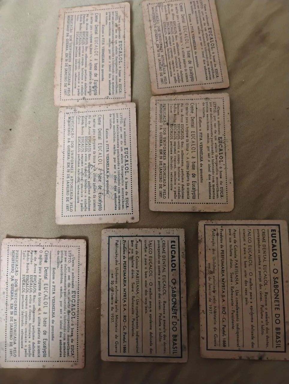 Estampas Eucalol série Uniformes do Brasil lote com 7 unidades diferentes  - Foto 2