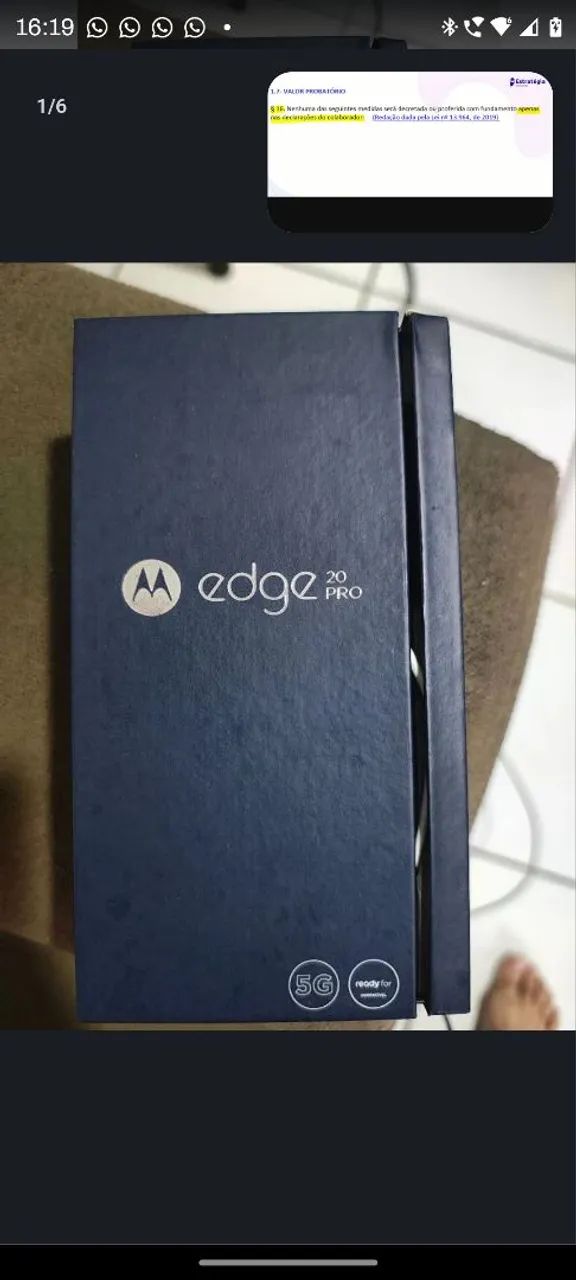 Motorola EDGE 20 PRO, 256GB +12 RAM, Todo Novinho!!