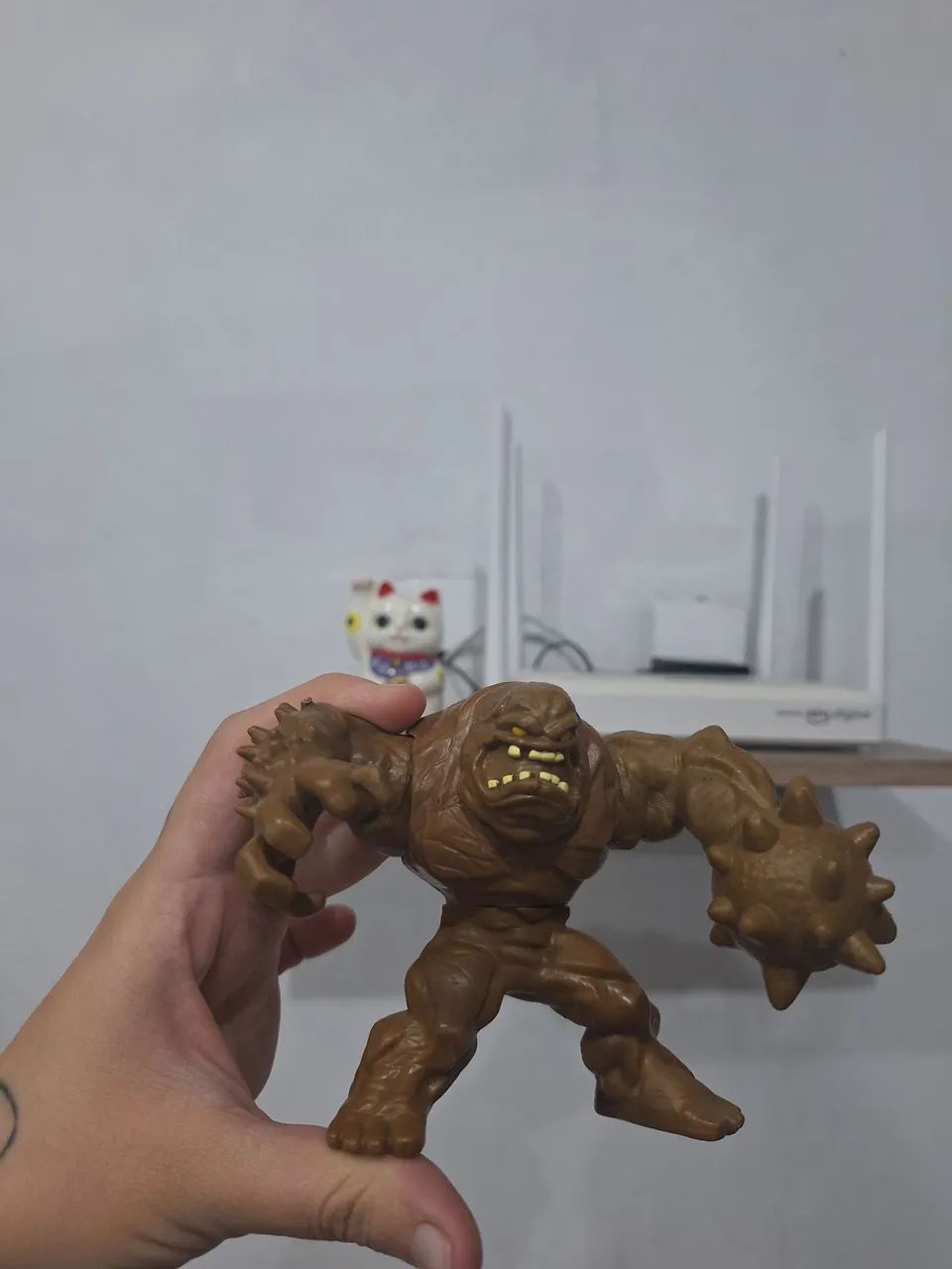 Miniatura cara de barro boneco homem aranha super herói 