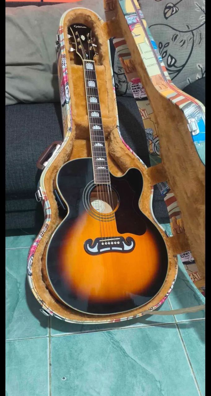 Epiphone ej200 captação fishman 