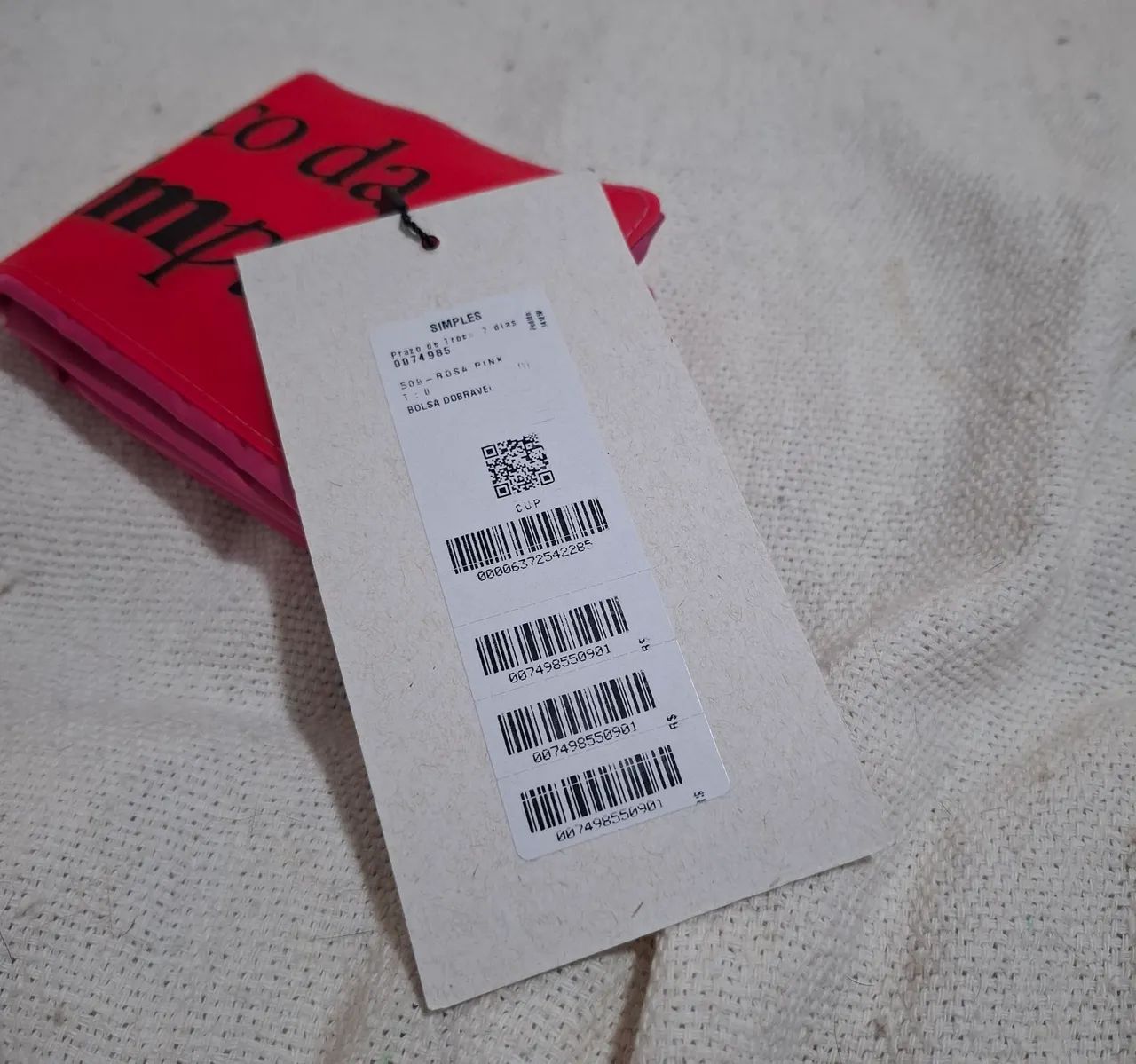 Bolsa dobrável Nylon Reserva Simples  - Foto 4