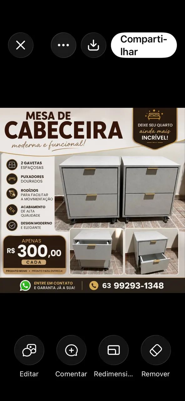 Mesa de cabeceira 