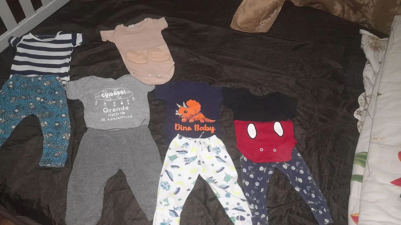 Bolsa maternidade e roupas Bebê menino - Foto 5