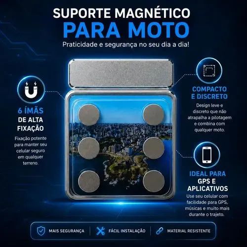 Suporte magnético para celular  - Foto 4