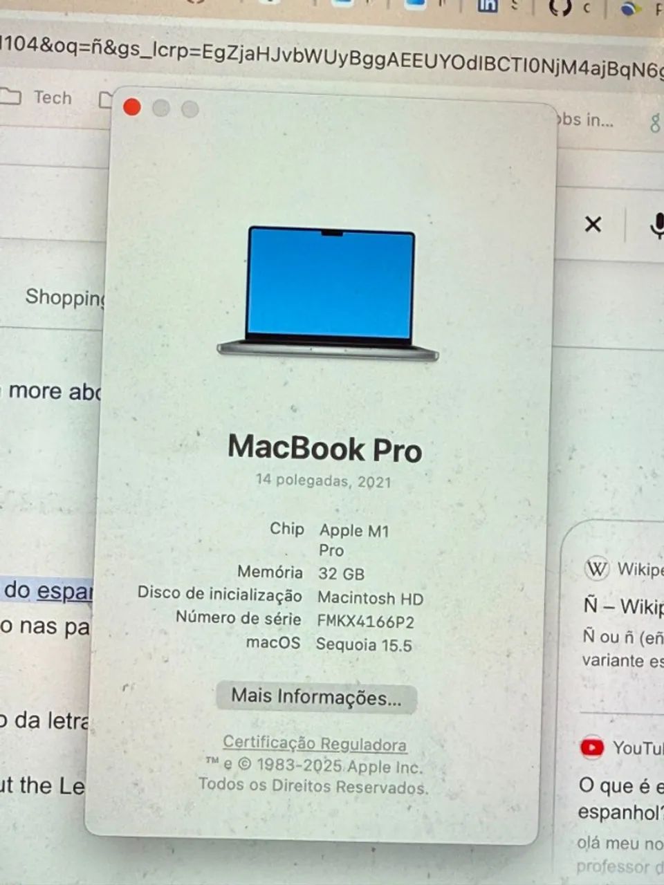 Macbook Pro - Chip Apple M1 - 32GB de Ram - 2021 - Foto 3