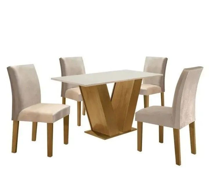Mesa de jantar 4 cadeiras 