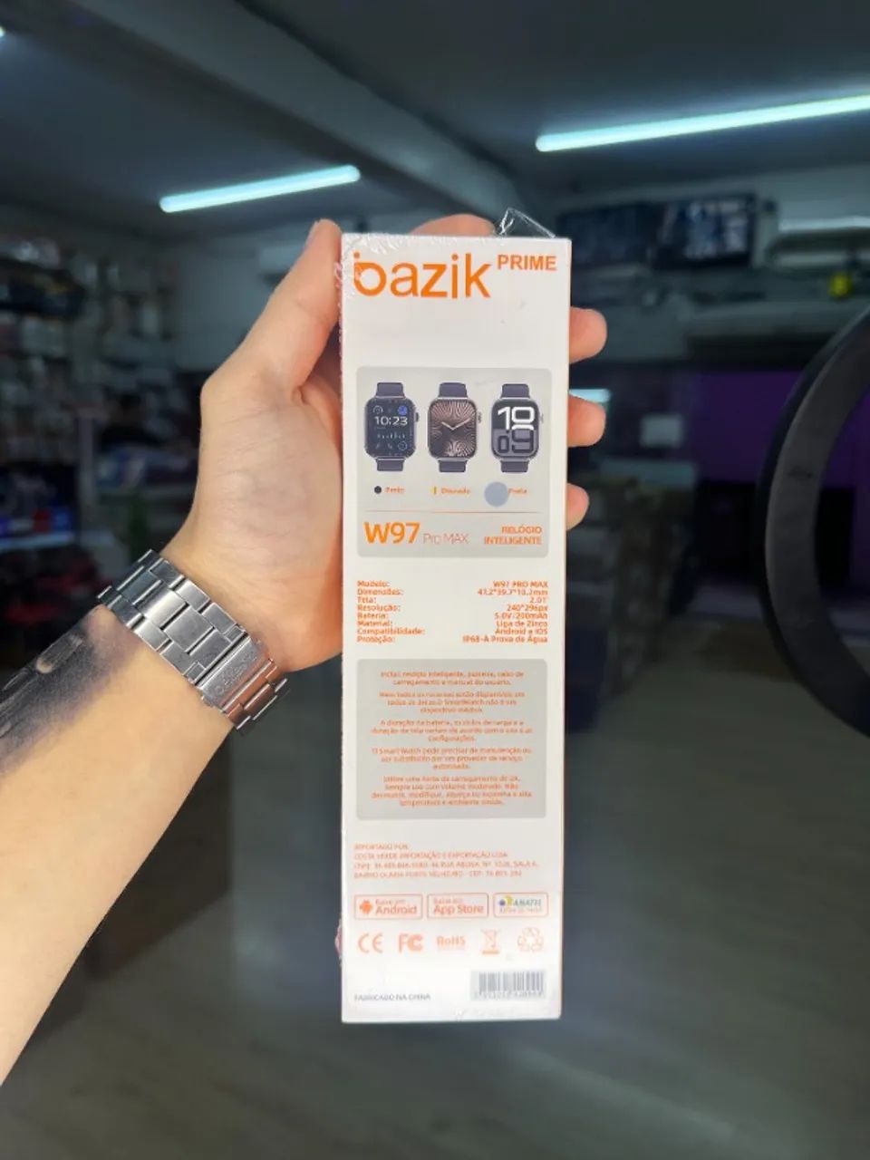 Relógio Smartwatch W97 Pro Max 7 Pulseiras - Foto 5