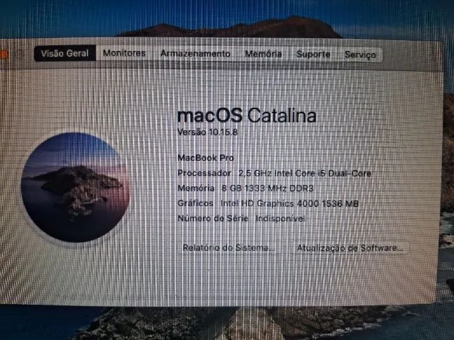 MacBook Pro 13" 2012 | i5 2,5GHz | 8GB RAM | 480GB | Catalina | c/ cabo