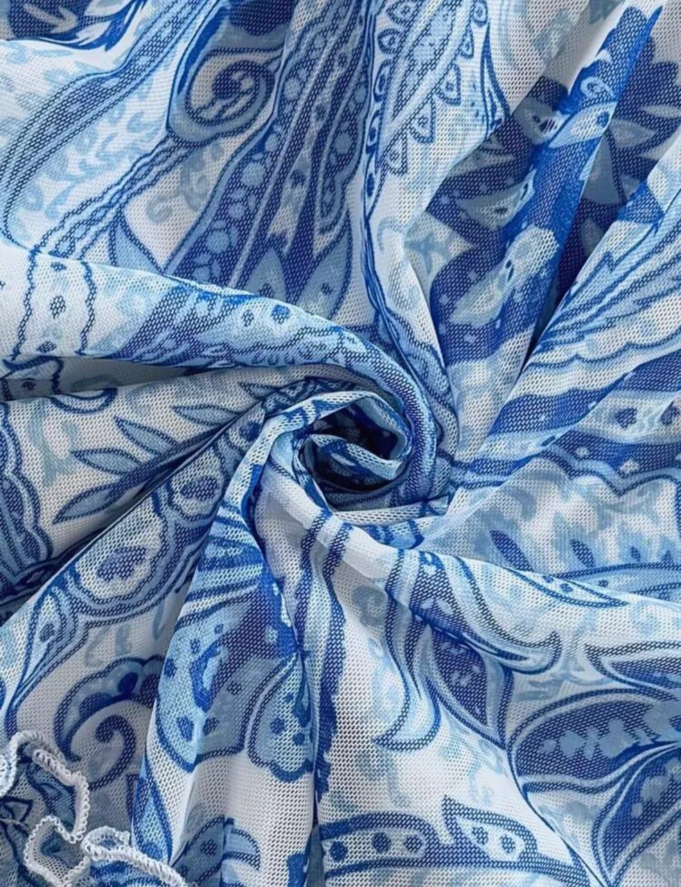 vestido feminino estampado azul pp - Foto 4