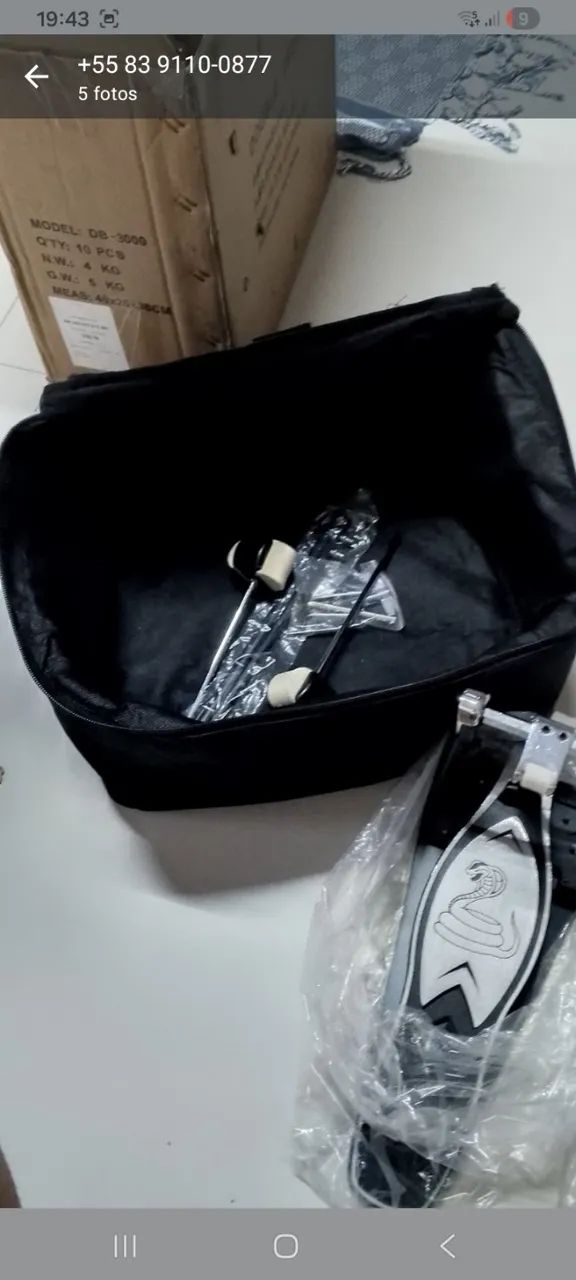 Pedal duplo sonata db3000 com bag