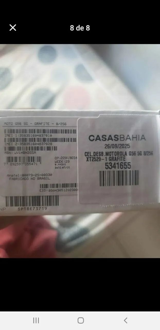 celular moto g56 256gbs 5g 8ram  - Foto 5