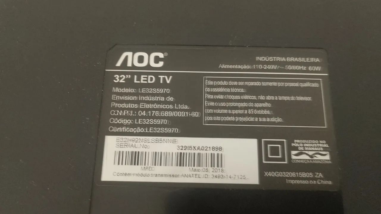 Tvs AOC 32 polegadas SMART Le32s5970 - Foto 4