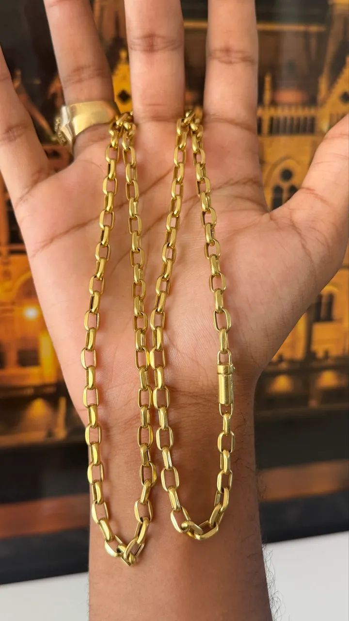 CORRENTE SEM USO 17,5 GRAMAS OURO 18K