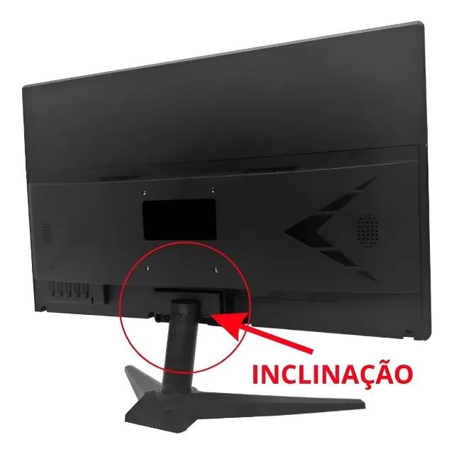 Monitor Led 19 Polegadas Tela 75hz Hdmi Vga Widescreen Preto Novo Loja Coimbra Computadore - Foto 4