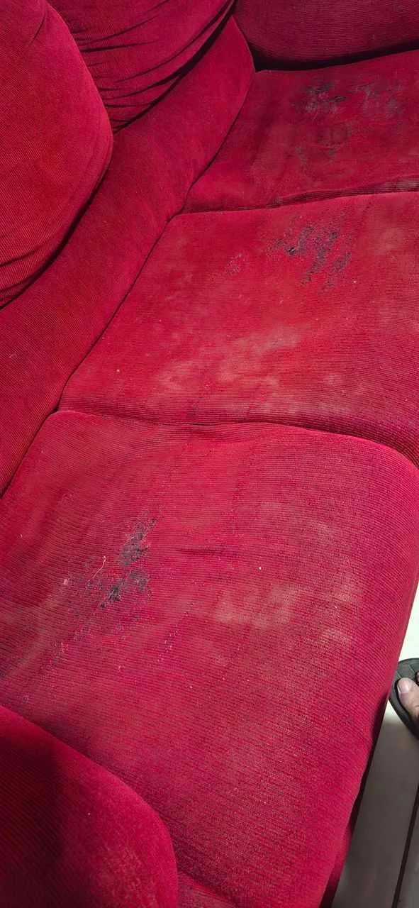 Sofá 3 lugares Vermelho - Foto 4