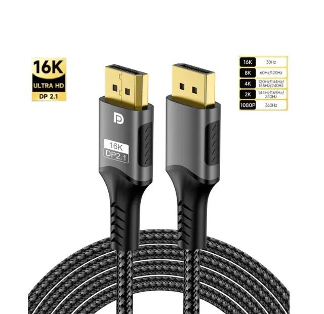 Cabo displayport 16K  Versão 2.1