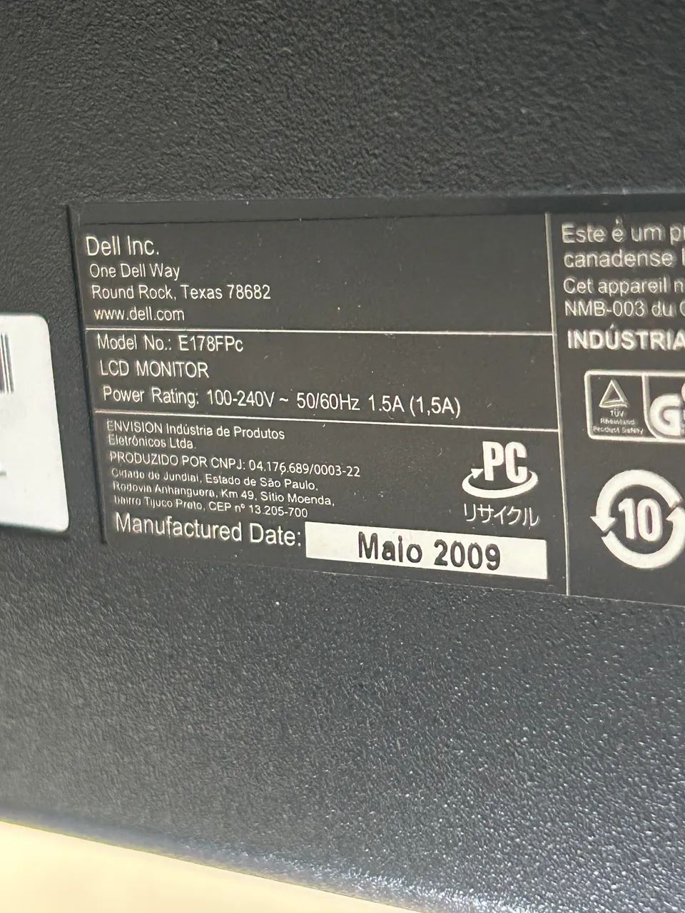 Monitor Dell LCD E178FPc LPD - Foto 3