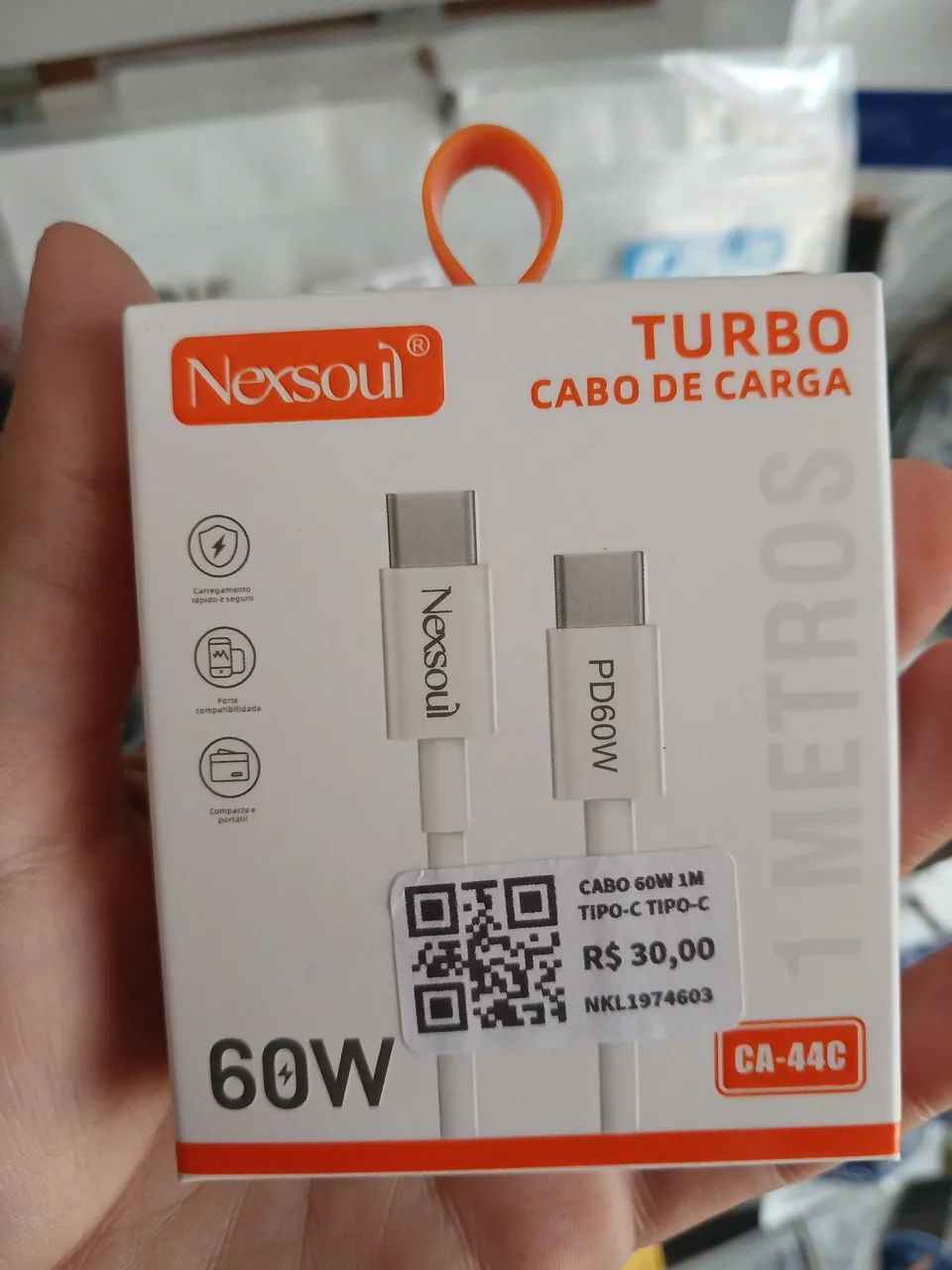 Cabo tipo-C para tipo-C  (60w)