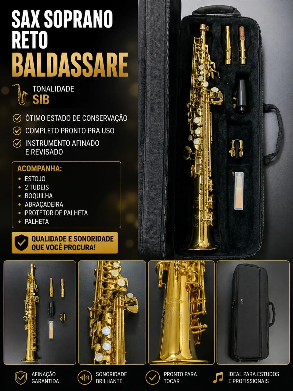 Sax Soprano Reto Sib  - Foto 3