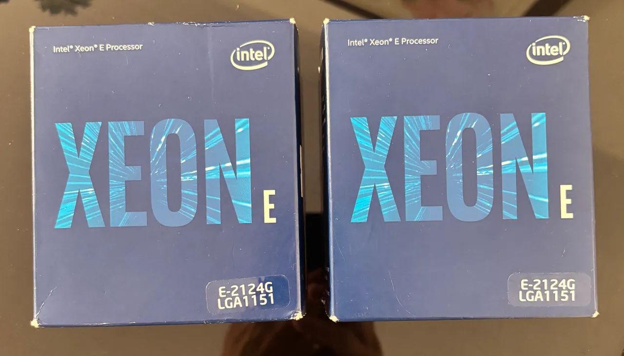 Lote 2 Intel Xeon E-2124G 3.4GHz 8Mb Cachê LGA1151 Servidor (NOVO)