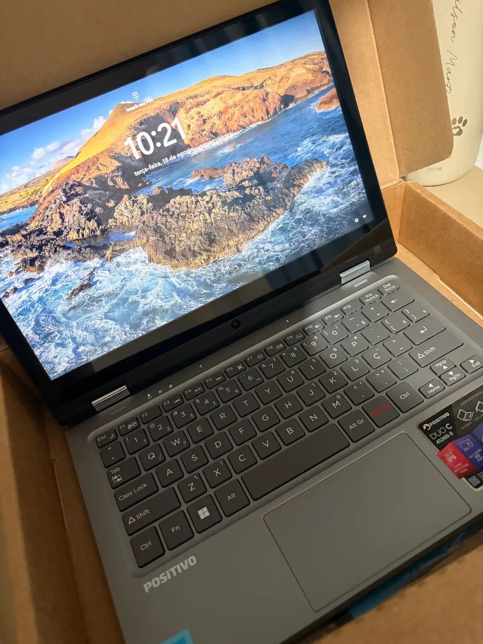 Notbook que vira tablet novo