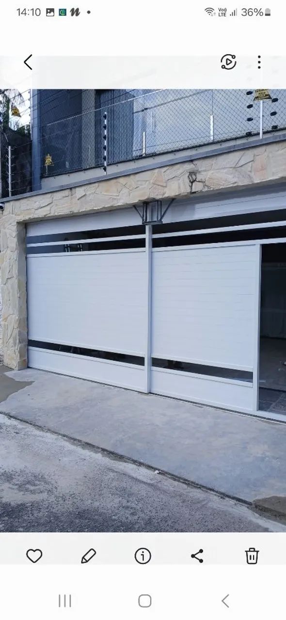 PORTÕES PORTAS JANELAS EM ALUMÍNIO FOSCO BRANCO PRETO FABRICAMOS SOBRE MEDIDAS  - Foto 3