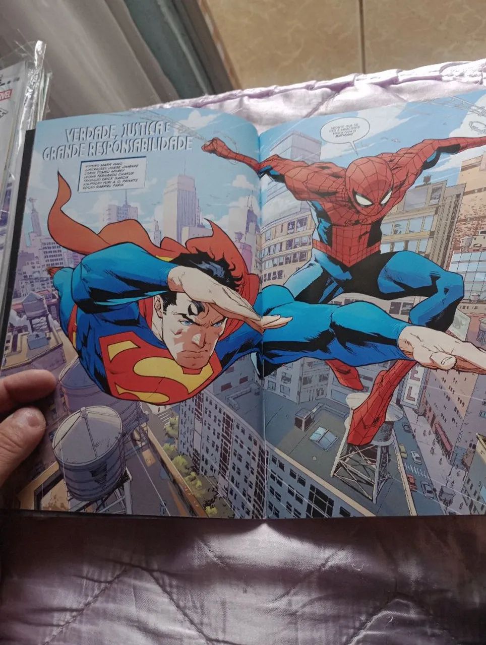 Superman e Homem Aranha capa Rafael Albuquerque  - Foto 4