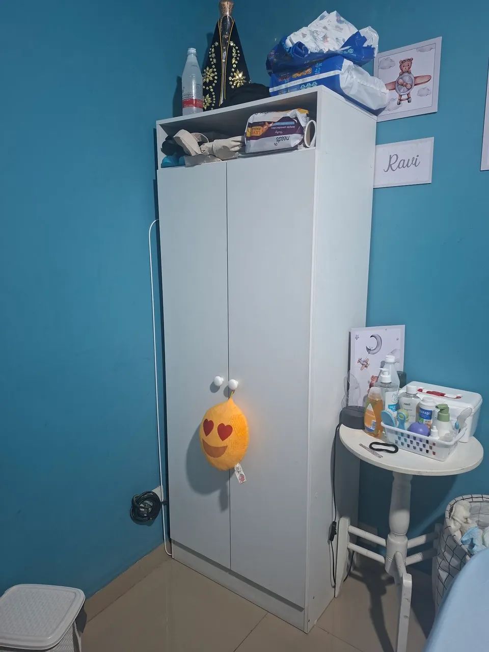 Vendo berço 3 em 1 cômoda e guarda roupa - Foto 3