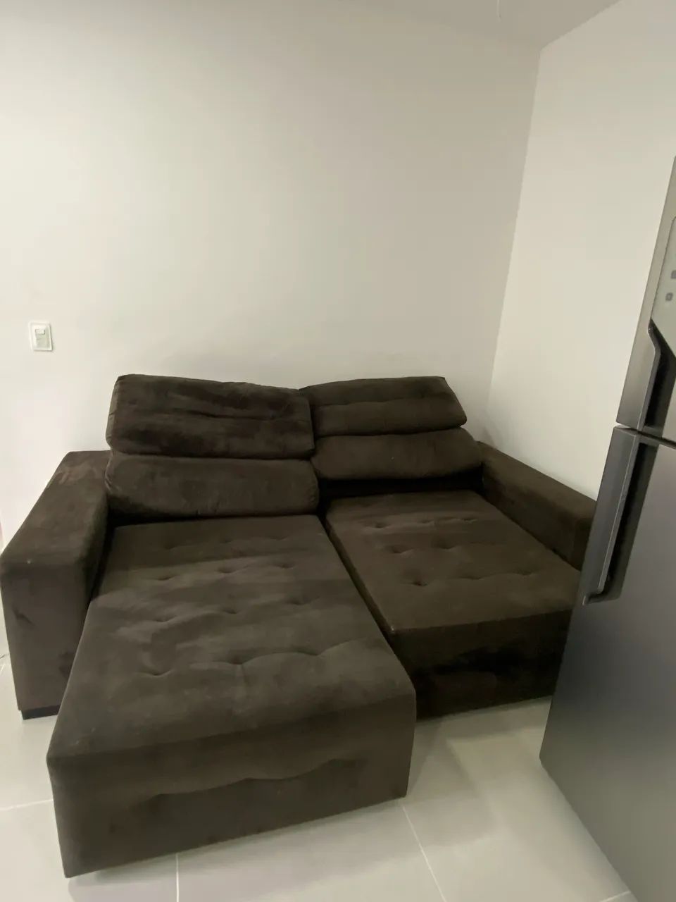 Sofá retrátil e reclinável 