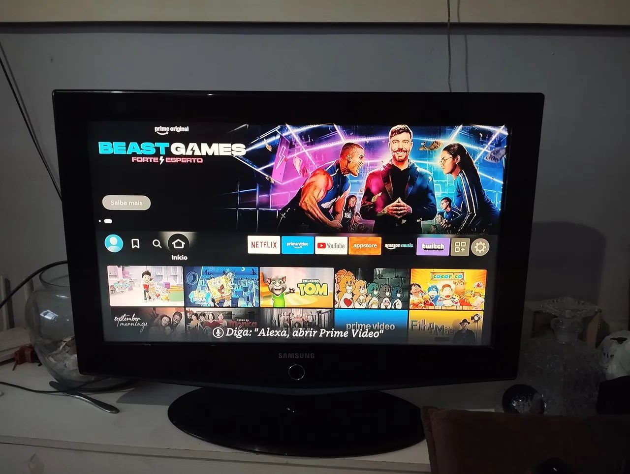TV Samsung 32 polegadas+fire TV Amazon original - Foto 2