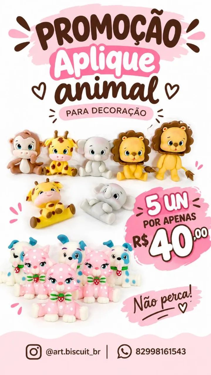 Decoração em biscuit