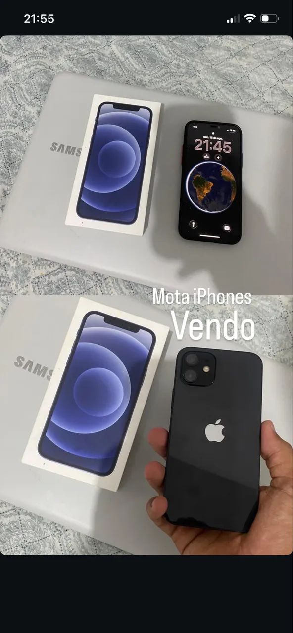 iPhone 12 preto 64