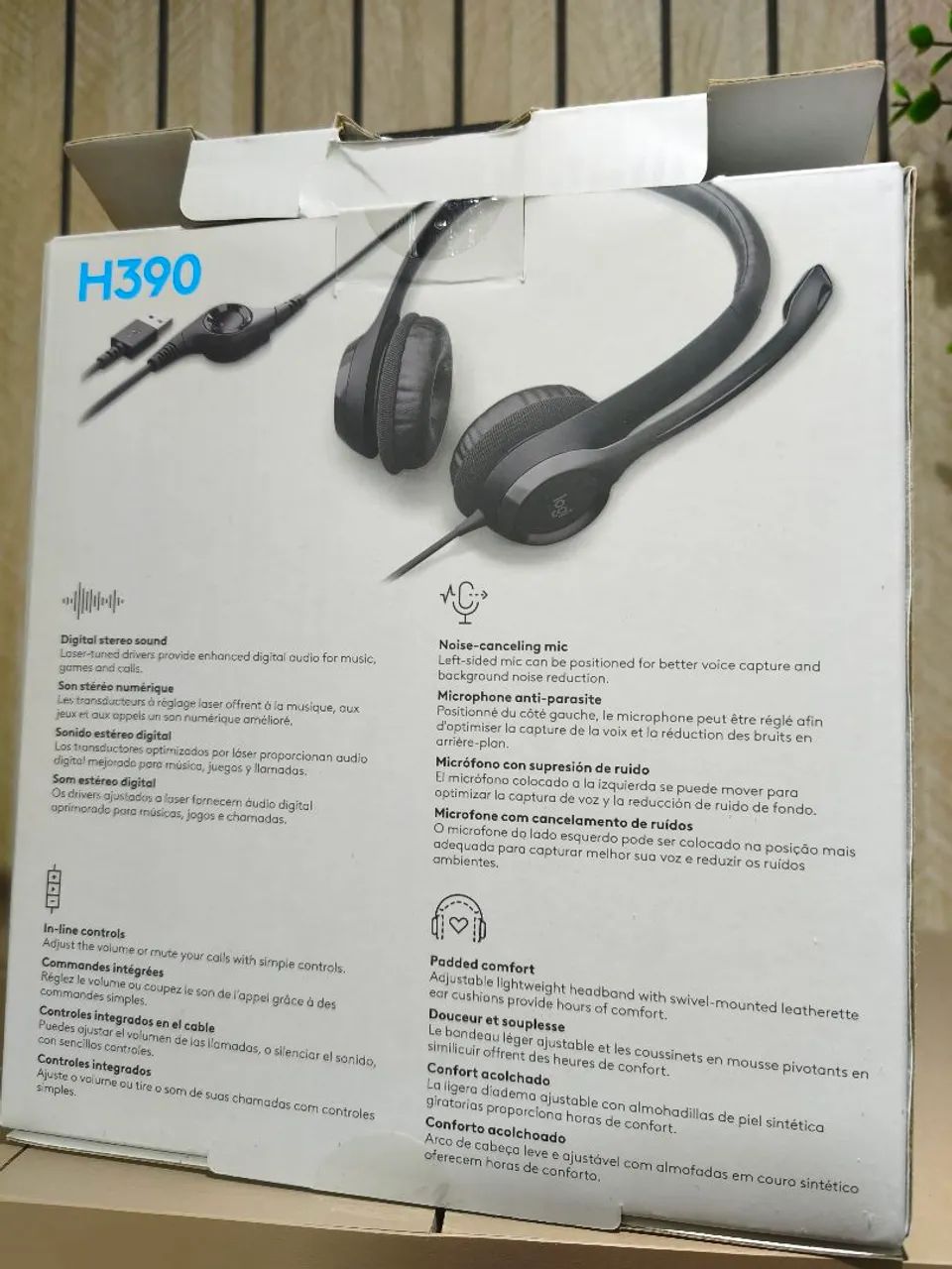 Headset Logitech H390 USB com Microfone - Excelente estado - Foto 3