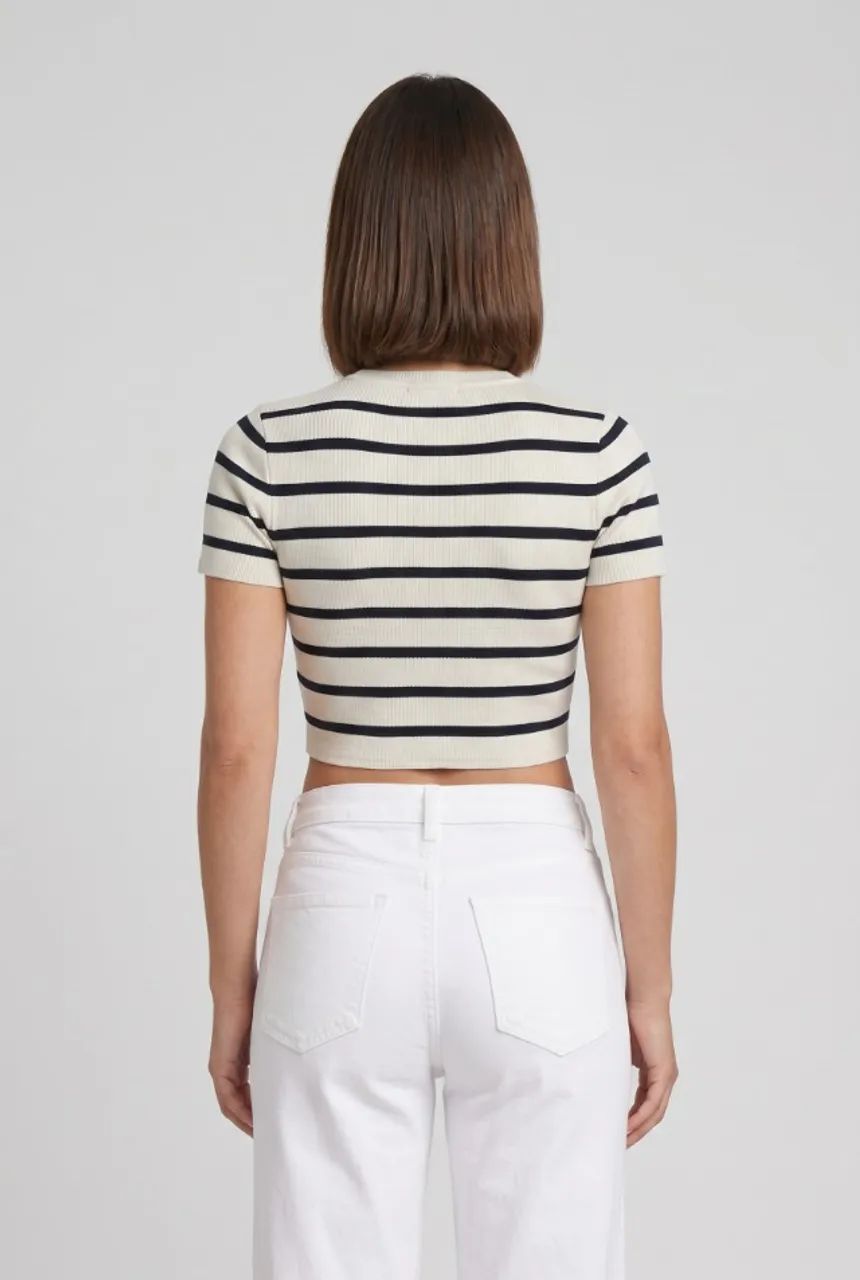 Cropped Zara listrado tam g - Foto 2