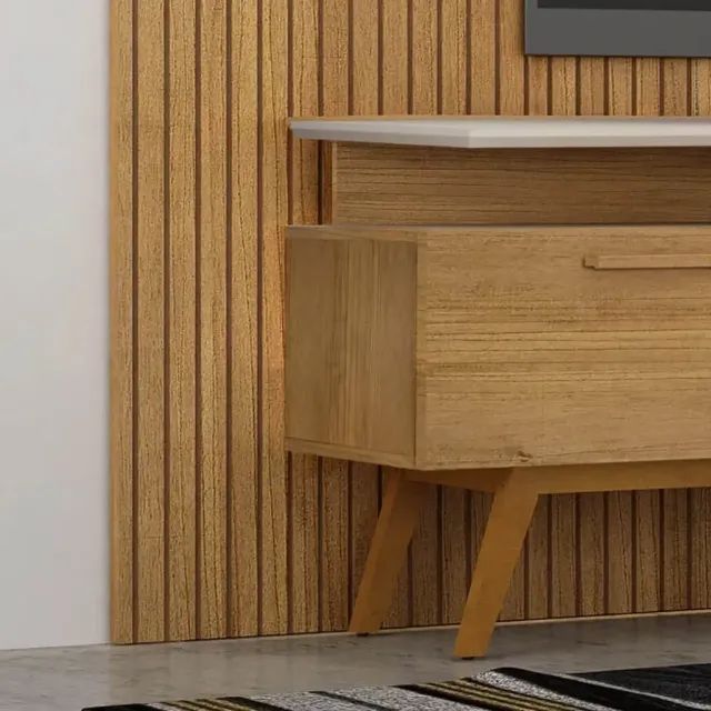 Rack com Painel Curitiba para Tv Até 75 Polegadas Valdemoveis - Foto 2