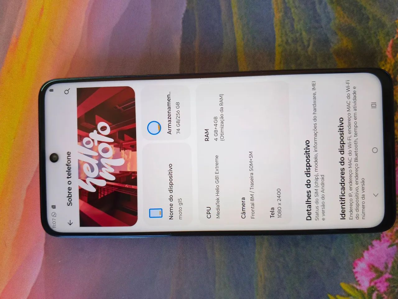 Celular Moto G15 verde - Foto 3