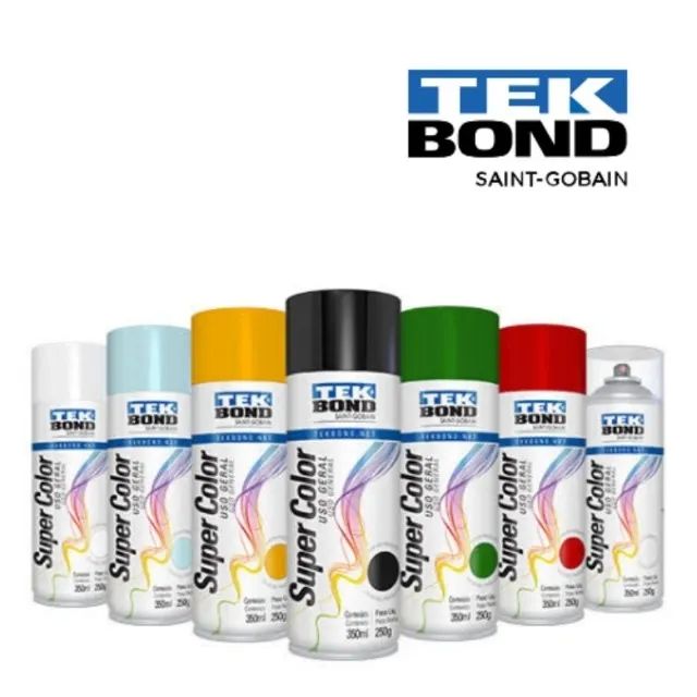 Tinta Spray Super Color Uso Geral 350ml - Tekbond  